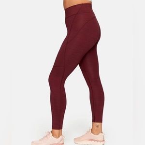 Outdoor Voices TechSweat 7/8 Leggings Maroon
